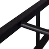 A close-up view of the black metal frame of a bar stool, showing the connection point between the horizontal support and a vertical leg. Produktbild-Vorschau