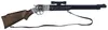 8-Sch Gewehr 68cm schwarz Pl Fernrohr Doppellauf Produktbild-Vorschau 3