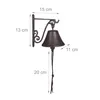 Relaxdays Türglocke Gusseisen antik, Landhaus Optik, lauter Produktbild-Vorschau 4