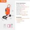 VEVOR Sableuse mobile 18,92 L Sableuse 243,84 cm Tuyau de Voir les images du produit 7