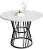 Sweiko wit met metalen poten (1 stuk), keukentafel, stevig Productafbeelding-voorbeeld 2