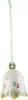 A single Villeroy & Boch New Flower Bells Ornament Tulpe hanging from a light green ribbon against a white background. Produktbild-Vorschau