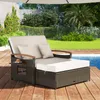Mobili da esterno in rattan, salottino da giardino a 2 Anteprima dell’immagine prodotto 9