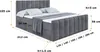 A diagram showing the dimensions of a bed. Produktbild-Vorschau