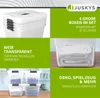 Juskys Aufbewahrungsbox mit Deckel - 4er Set Kunststoff Produktbild-Vorschau 4