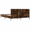 The Living Store Bettgestell Räuchereiche 140x200 cm Produktbild-Vorschau 7