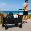 LUARO Bollerwagen faltbar 2-in-1 mit Liegefunktion Produktbild-Vorschau 2