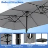 KOMFOTTEU 470 cm Doppel-Sonnenschirm XXL mit 144 LED Produktbild-Vorschau 5