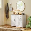 Credenza Moderna Buffet 100x40x78 cm con 2 Cassetti e 2 Anteprima dell’immagine prodotto 9