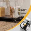 4 Stück Lenkrollen für Glasvitrine, Stuhlrolle Räder, Produktbild-Vorschau 2