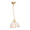 1:12 lampa sufitowa do domku dla lalek model metalowa biała Podgląd zdjęcia produktu 4