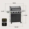 RÖSLE BBQ Gasgrill Videro G4-S Vario+ schwarz 2026 Produktbild-Vorschau 6