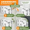 KESSER® Balkonfächer klappbar mit Wandhalterung | 140x140cm Produktbild-Vorschau 3