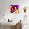 Poster - Poster ohne Rahmen - Blume Farbe Rose - 40x40 cm - Produktbild-Vorschau 5
