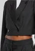 Urban Classics Blazer Damen Ladies Cropped Blazer schwarz L Produktbild-Vorschau 8
