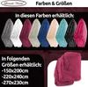 Kuscheldecke 150x200 cm Bordeaux Wohndecke Flauschige Produktbild-Vorschau 6