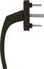16 x Alu Fenstergriff in Braun RAL 8019 - Stiftlänge 40mm Produktbild-Vorschau 4