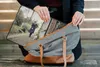 MuchoWow® Laptop Hülle 14 ZollFrau - Hund - Korb - Herbst Produktbild-Vorschau 6