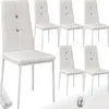 A collage of white dining chairs. Náhled obrázku produktu