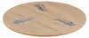 Sofra Inklapbare lage tafel 70 cm Bruin Hout rond Productafbeelding-voorbeeld 3