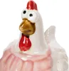 Dekorative Hühnerfiguren aus Keramik für Osterdeko und Produktbild-Vorschau 4