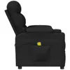 Side view of a black fabric massage chair. Náhled obrázku produktu