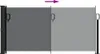 vidaXL Wysuwana markiza boczna czarna 100x300 cm Podgląd zdjęcia produktu 6
