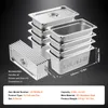 SucceBuy 8er-Pack Hotelpfannen, 1/3-Größe Produktbild-Vorschau 7