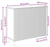 vidaXL Sideboard Schwarz 89 x 34,5 x 80 cm Holzwerkstoff Produktbild-Vorschau 6
