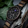 Holwerk BASSUM Herren Edelstahl & Holz Chronograph Produktbild-Vorschau 4
