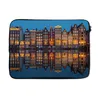 MuchoWow® Laptop Hülle 13 Zoll Amsterdam - Haus - Reflexion Produktbild-Vorschau 1