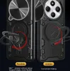 Two phone cases are shown side-by-side, highlighting different features of a phone case with a ring stand. Produktbild-Vorschau