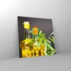 Bilder auf glas - Flasche Glas Olive Öl - 30x30cm - Produktbild-Vorschau 4