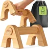 Maniglie per flessioni in legno - 2x parallele per le Anteprima dell’immagine prodotto 1