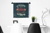 MuchoWow® Wandteppich Wandbehang Auto - Rennen - Retro - Produktbild-Vorschau 3