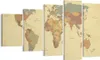 Bild auf Leinwand - Leinwandbild - Karte Welt Land - Produktbild-Vorschau 1