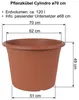 MePla - Set - Pflanzkübel Cylindro ø 70 + Untersetzer ø 68 Produktbild-Vorschau 2