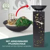EASYmaxx LED-Dekosäule Beton-Optik mit Pflanzschale Produktbild-Vorschau 4
