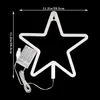 LED Neon Schild Stern Gelb 28.5x28.5cm - Weihnachtsdeko Produktbild-Vorschau 6