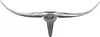 WOHNLING Bull Geweih S Wanddekoration 74cm breit Alu Produktbild-Vorschau 1