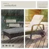 tectake® Rattan Sonnenliege 200 x 70 x 33 cm Produktbild-Vorschau 8