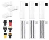 A collection of cleaning accessories for a steam cleaner, including various brush heads and microfiber cloths. Produktbild-Vorschau