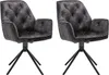 byLIVING Esszimmerstuhl 2er Set SARINA/ Vintage-Samt Produktbild-Vorschau 1