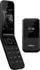 A black Nokia flip phone and its charging dock are displayed against a white background. Produktbild-Vorschau