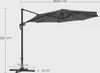 SONGMICS Sonnenschirm Ø 300 cm UPF 50+ mit Ständer Produktbild-Vorschau 8