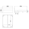 Lit Nada double pour matelas box 160x200 cm, noir mat. Voir les images du produit 3
