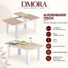 Abudula - Table extensible, 190x90x78h cm Chêne marron, 8 Voir les images du produit 8
