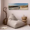 Italienischer Leinwand Leinwandbild - Wild Beach 150x50 cm Produktbild-Vorschau 4