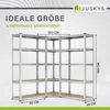 Juskys 3er Metall Regalsystem Basic - 1 Eckregal & 2 Produktbild-Vorschau 2