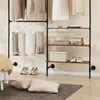 SoBuy Porte-manteau mural, étagère à vêtements tubulaire Voir les images du produit 9